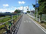 香東川自転車道　２/ここを左です。