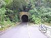 香東川自転車道路３/２つめのトンネル少し怖い。